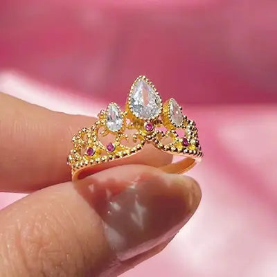 Anillo Princesa AJUSTABLE 😱🔥 EN CAJA DE REGALO PREMIUM😱🔥c2