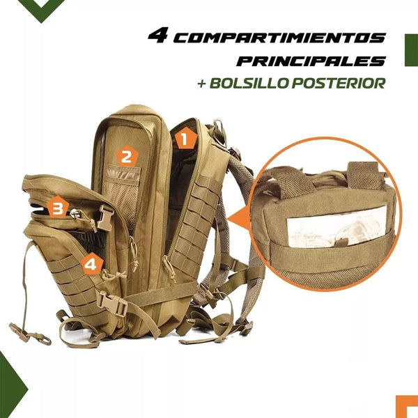 Mochila Táctica Reforzada Pro