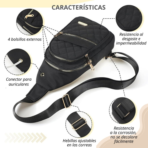 Bolso Cruzado Antirrobo Elegante