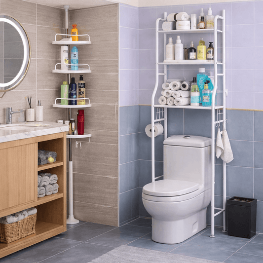 Combo Para Baño: Esquinero de ducha + estantería