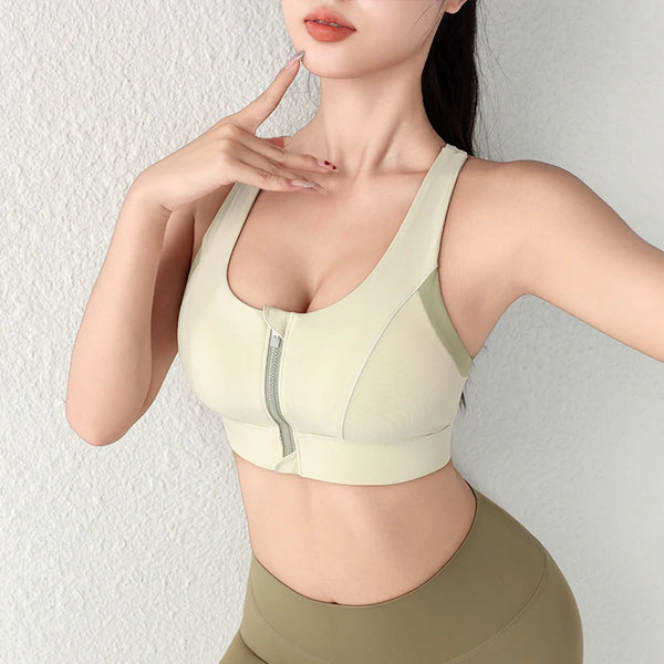 Sujetador Deportivo Cierre Frontal Ajustable