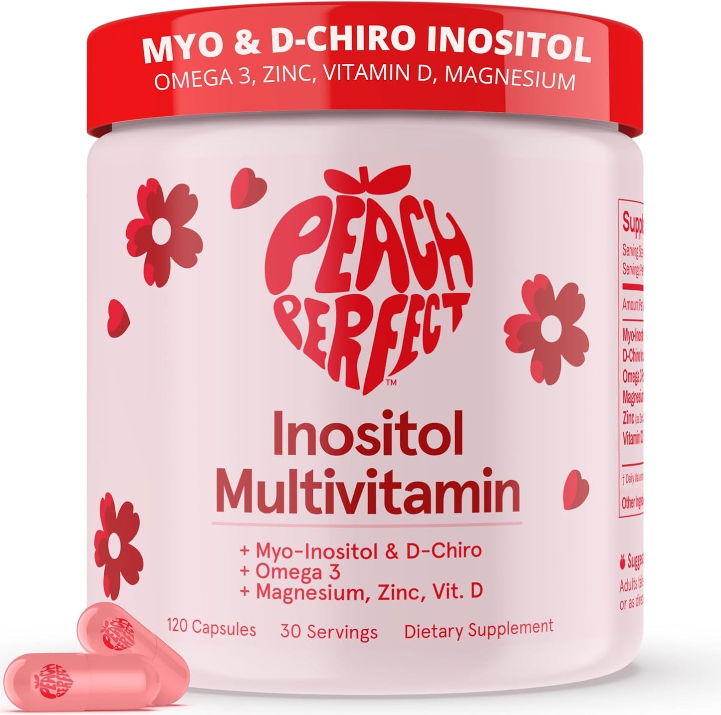 Inositol peach perfect x120 capsulas embarazo